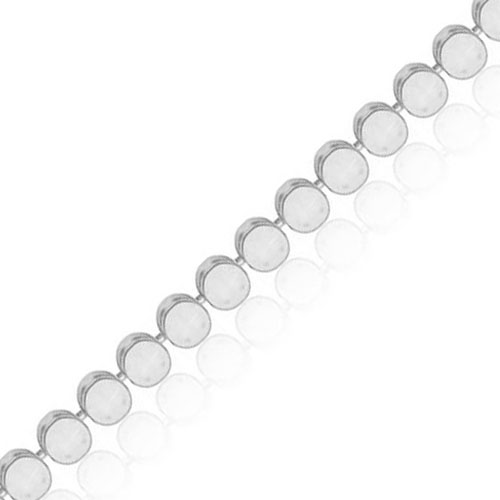 10K Gold Tennis Bracelet Round Shape Resizable Available in White Yellow Rose Gold, About 12GR